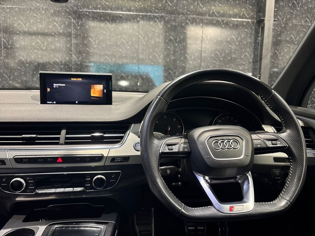 USED 2018 18 AUDI Q7 3.0 TDI V6 S line SUV 5dr Diesel Tiptronic quattro Euro 6 (s/s) (272 ps) 1 OWNER|SIDE STEP|1YR WARRANTY