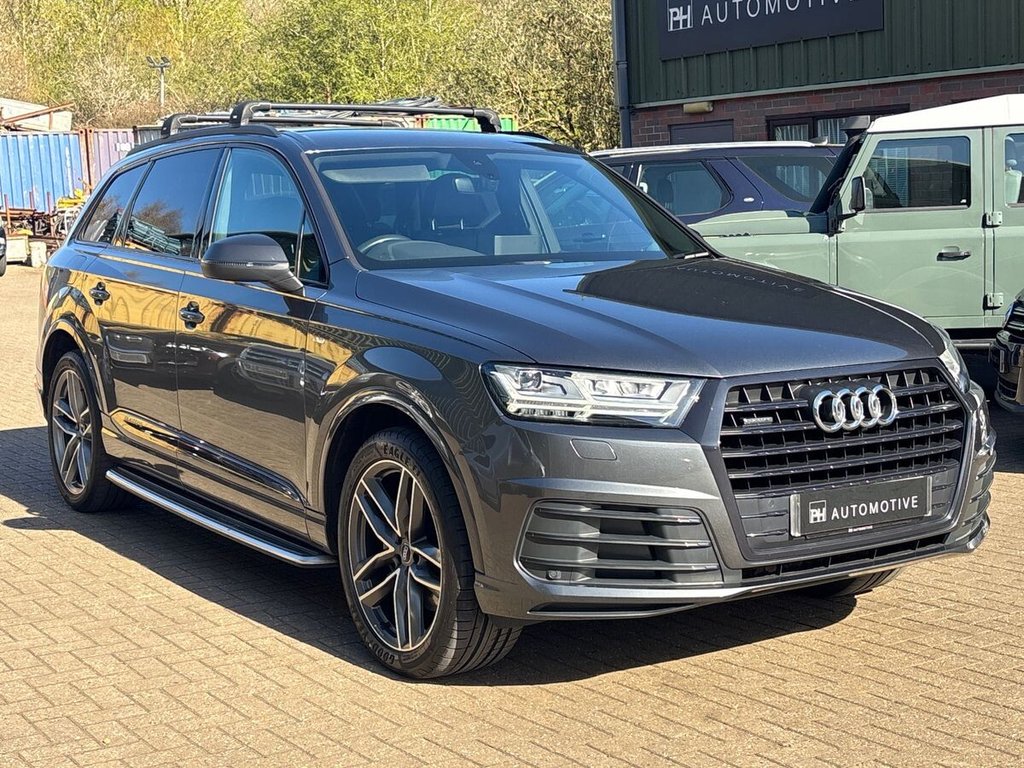 USED 2018 18 AUDI Q7 3.0 TDI V6 S line SUV 5dr Diesel Tiptronic quattro Euro 6 (s/s) (272 ps) 1 OWNER|SIDE STEP|1YR WARRANTY