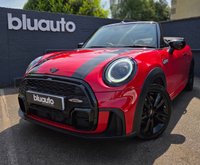 USED 2022 22 MINI CONVERTIBLE 1.5 Cooper Sport Convertible 2dr Petrol Manual Euro 6 (s/s) (136 ps) Climate control A/C, John Cooper Works Sports Pack, Apple Carplay, Android Auto, JCW Gloss Black 17" Alloys, Satellite navigation, Cruise control, Bluetooth connectivity for calls and music, Voice control, USB input, Keyless entry, Keyless drive, MINI Drive modes, DAB radio, Ambient lighting, LED daytime running lights, Rear parking sensors with digital display, Xenon headlights, Auto Wipers.