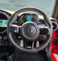 USED 2022 22 MINI CONVERTIBLE 1.5 Cooper Sport Convertible 2dr Petrol Manual Euro 6 (s/s) (136 ps) Climate control A/C, John Cooper Works Sports Pack, Apple Carplay, Android Auto, JCW Gloss Black 17" Alloys, Satellite navigation, Cruise control, Bluetooth connectivity for calls and music, Voice control, USB input, Keyless entry, Keyless drive, MINI Drive modes, DAB radio, Ambient lighting, LED daytime running lights, Rear parking sensors with digital display, Xenon headlights, Auto Wipers.