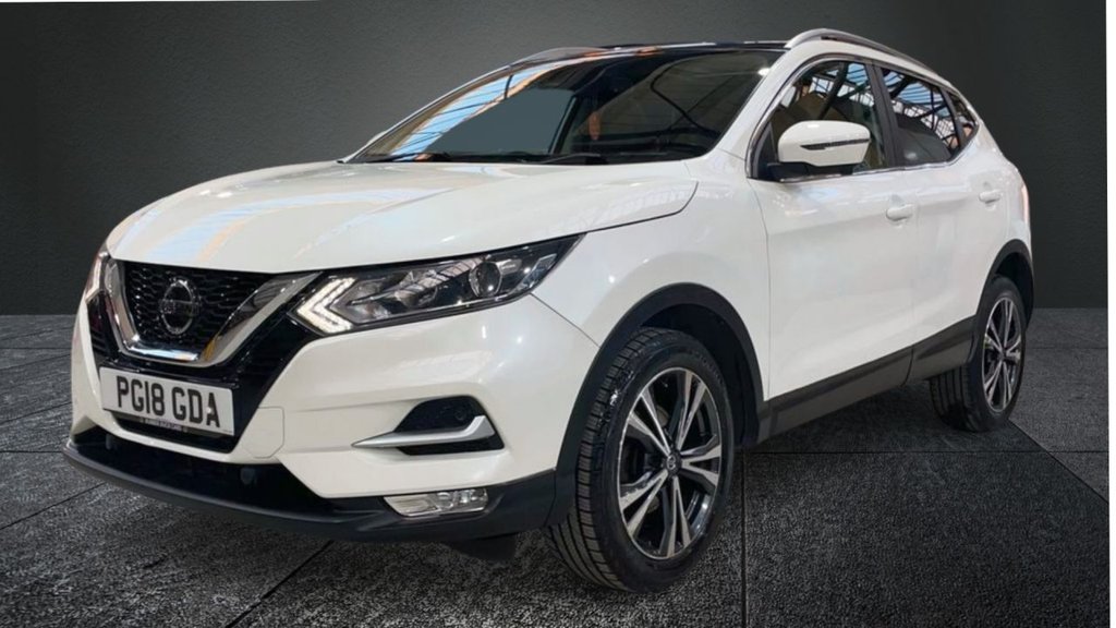 USED 2018 18 NISSAN QASHQAI 1.2 DIG-T N-Connecta SUV 5dr Petrol XTRON Euro 6 (s/s) (115 ps) PAN ROOF+360 CAMERA+NAV+P/LEATHER