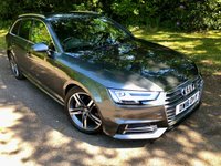 USED 2016 16 AUDI A4 AVANT 2.0 TDI S line Quattro Estate 5dr Diesel S Tronic Euro 6 (s/s) (190 ps//QUATTRO Euro 6 WITH ONLY 58,000 MILES//DAYTONA GREY METALLIC WITH BLACK HALF LEATHER//TECHNOLOGY PACKAGE//AUDI PHONE BOX WITH WIRELESS CHARGING//WIDE SCREEN SATELLITE NAVIGATION//HEATED FRONT SEATS// COLOUR DIS, ELECTRIC FOLDING AUTO DIMMING DOOR MIRRORS WITH KERB VIEW, LED LIGHTS HEADLIGHTS WITH DYNAMIC REAR AND FRONT INDICATORS. RARE QUATTRO CAR WITH AN EXCELLENT SERVICE HISTORY//AUTO GEARBOX OIL // CAMBELT // WATERPUMP RECENTLY RENEWED//ULEZ COMPLIANT\\ QUATTRO Euro 6 WITH 58,000 MILES FINISHED IN DAYTONA GREY METALLIC WITH BLACK HALF LEATHER, TECHNOLOGY PACKAGE, AUDI PHONE BOX WITH WIRELESS CHARGING, WIDE SCREEN SATELLITE NAVIGATION, HEATED FRONT SEATS, 4 WAY LUMBAR SUPPORT, COLOUR DIS, ELECTRIC FOLDING AUTO DIMMING DOOR MIRRORS WITH KERB VIEW, LED LIGHTS HEADLIGHTS WITH DYNAMIC REAR AND FRONT INDICATORS. RARE QUATTRO CAR WITH AN EXCELLENT SERVICE HISTORY//AUTO GEARBOX OIL // CAMBELT // WATERPUMP RECENTLY RENEWED