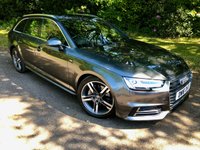 USED 2016 16 AUDI A4 AVANT 2.0 TDI S line Quattro Estate 5dr Diesel S Tronic Euro 6 (s/s) (190 ps//QUATTRO Euro 6 WITH ONLY 58,000 MILES//DAYTONA GREY METALLIC WITH BLACK HALF LEATHER//TECHNOLOGY PACKAGE//AUDI PHONE BOX WITH WIRELESS CHARGING//WIDE SCREEN SATELLITE NAVIGATION//HEATED FRONT SEATS// COLOUR DIS, ELECTRIC FOLDING AUTO DIMMING DOOR MIRRORS WITH KERB VIEW, LED LIGHTS HEADLIGHTS WITH DYNAMIC REAR AND FRONT INDICATORS. RARE QUATTRO CAR WITH AN EXCELLENT SERVICE HISTORY//AUTO GEARBOX OIL // CAMBELT // WATERPUMP RECENTLY RENEWED//ULEZ COMPLIANT\\ QUATTRO Euro 6 WITH 58,000 MILES FINISHED IN DAYTONA GREY METALLIC WITH BLACK HALF LEATHER, TECHNOLOGY PACKAGE, AUDI PHONE BOX WITH WIRELESS CHARGING, WIDE SCREEN SATELLITE NAVIGATION, HEATED FRONT SEATS, 4 WAY LUMBAR SUPPORT, COLOUR DIS, ELECTRIC FOLDING AUTO DIMMING DOOR MIRRORS WITH KERB VIEW, LED LIGHTS HEADLIGHTS WITH DYNAMIC REAR AND FRONT INDICATORS. RARE QUATTRO CAR WITH AN EXCELLENT SERVICE HISTORY//AUTO GEARBOX OIL // CAMBELT // WATERPUMP RECENTLY RENEWED