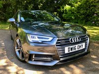 USED 2016 16 AUDI A4 AVANT 2.0 TDI S line Quattro Estate 5dr Diesel S Tronic Euro 6 (s/s) (190 ps//QUATTRO Euro 6 WITH ONLY 58,000 MILES//DAYTONA GREY METALLIC WITH BLACK HALF LEATHER//TECHNOLOGY PACKAGE//AUDI PHONE BOX WITH WIRELESS CHARGING//WIDE SCREEN SATELLITE NAVIGATION//HEATED FRONT SEATS// COLOUR DIS, ELECTRIC FOLDING AUTO DIMMING DOOR MIRRORS WITH KERB VIEW, LED LIGHTS HEADLIGHTS WITH DYNAMIC REAR AND FRONT INDICATORS. RARE QUATTRO CAR WITH AN EXCELLENT SERVICE HISTORY//AUTO GEARBOX OIL // CAMBELT // WATERPUMP RECENTLY RENEWED//ULEZ COMPLIANT\\ QUATTRO Euro 6 WITH 58,000 MILES FINISHED IN DAYTONA GREY METALLIC WITH BLACK HALF LEATHER, TECHNOLOGY PACKAGE, AUDI PHONE BOX WITH WIRELESS CHARGING, WIDE SCREEN SATELLITE NAVIGATION, HEATED FRONT SEATS, 4 WAY LUMBAR SUPPORT, COLOUR DIS, ELECTRIC FOLDING AUTO DIMMING DOOR MIRRORS WITH KERB VIEW, LED LIGHTS HEADLIGHTS WITH DYNAMIC REAR AND FRONT INDICATORS. RARE QUATTRO CAR WITH AN EXCELLENT SERVICE HISTORY//AUTO GEARBOX OIL // CAMBELT // WATERPUMP RECENTLY RENEWED