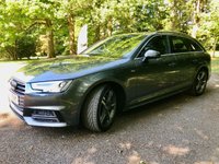 USED 2016 16 AUDI A4 AVANT 2.0 TDI S line Quattro Estate 5dr Diesel S Tronic Euro 6 (s/s) (190 ps//QUATTRO Euro 6 WITH ONLY 58,000 MILES//DAYTONA GREY METALLIC WITH BLACK HALF LEATHER//TECHNOLOGY PACKAGE//AUDI PHONE BOX WITH WIRELESS CHARGING//WIDE SCREEN SATELLITE NAVIGATION//HEATED FRONT SEATS// COLOUR DIS, ELECTRIC FOLDING AUTO DIMMING DOOR MIRRORS WITH KERB VIEW, LED LIGHTS HEADLIGHTS WITH DYNAMIC REAR AND FRONT INDICATORS. RARE QUATTRO CAR WITH AN EXCELLENT SERVICE HISTORY//AUTO GEARBOX OIL // CAMBELT // WATERPUMP RECENTLY RENEWED//ULEZ COMPLIANT\\ QUATTRO Euro 6 WITH 58,000 MILES FINISHED IN DAYTONA GREY METALLIC WITH BLACK HALF LEATHER, TECHNOLOGY PACKAGE, AUDI PHONE BOX WITH WIRELESS CHARGING, WIDE SCREEN SATELLITE NAVIGATION, HEATED FRONT SEATS, 4 WAY LUMBAR SUPPORT, COLOUR DIS, ELECTRIC FOLDING AUTO DIMMING DOOR MIRRORS WITH KERB VIEW, LED LIGHTS HEADLIGHTS WITH DYNAMIC REAR AND FRONT INDICATORS. RARE QUATTRO CAR WITH AN EXCELLENT SERVICE HISTORY//AUTO GEARBOX OIL // CAMBELT // WATERPUMP RECENTLY RENEWED