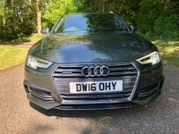USED 2016 16 AUDI A4 AVANT 2.0 TDI S line Quattro Estate 5dr Diesel S Tronic Euro 6 (s/s) (190 ps//QUATTRO Euro 6 WITH ONLY 58,000 MILES//DAYTONA GREY METALLIC WITH BLACK HALF LEATHER//TECHNOLOGY PACKAGE//AUDI PHONE BOX WITH WIRELESS CHARGING//WIDE SCREEN SATELLITE NAVIGATION//HEATED FRONT SEATS// COLOUR DIS, ELECTRIC FOLDING AUTO DIMMING DOOR MIRRORS WITH KERB VIEW, LED LIGHTS HEADLIGHTS WITH DYNAMIC REAR AND FRONT INDICATORS. RARE QUATTRO CAR WITH AN EXCELLENT SERVICE HISTORY//AUTO GEARBOX OIL // CAMBELT // WATERPUMP RECENTLY RENEWED//ULEZ COMPLIANT\\ QUATTRO Euro 6 WITH 58,000 MILES FINISHED IN DAYTONA GREY METALLIC WITH BLACK HALF LEATHER, TECHNOLOGY PACKAGE, AUDI PHONE BOX WITH WIRELESS CHARGING, WIDE SCREEN SATELLITE NAVIGATION, HEATED FRONT SEATS, 4 WAY LUMBAR SUPPORT, COLOUR DIS, ELECTRIC FOLDING AUTO DIMMING DOOR MIRRORS WITH KERB VIEW, LED LIGHTS HEADLIGHTS WITH DYNAMIC REAR AND FRONT INDICATORS. RARE QUATTRO CAR WITH AN EXCELLENT SERVICE HISTORY//AUTO GEARBOX OIL // CAMBELT // WATERPUMP RECENTLY RENEWED