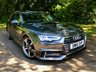 USED 2016 16 AUDI A4 AVANT 2.0 TDI S line Quattro Estate 5dr Diesel S Tronic Euro 6 (s/s) (190 ps//QUATTRO Euro 6 WITH ONLY 58,000 MILES//DAYTONA GREY METALLIC WITH BLACK HALF LEATHER//TECHNOLOGY PACKAGE//AUDI PHONE BOX WITH WIRELESS CHARGING//WIDE SCREEN SATELLITE NAVIGATION//HEATED FRONT SEATS// COLOUR DIS, ELECTRIC FOLDING AUTO DIMMING DOOR MIRRORS WITH KERB VIEW, LED LIGHTS HEADLIGHTS WITH DYNAMIC REAR AND FRONT INDICATORS. RARE QUATTRO CAR WITH AN EXCELLENT SERVICE HISTORY//AUTO GEARBOX OIL // CAMBELT // WATERPUMP RECENTLY RENEWED//ULEZ COMPLIANT\\ QUATTRO Euro 6 WITH 58,000 MILES FINISHED IN DAYTONA GREY METALLIC WITH BLACK HALF LEATHER, TECHNOLOGY PACKAGE, AUDI PHONE BOX WITH WIRELESS CHARGING, WIDE SCREEN SATELLITE NAVIGATION, HEATED FRONT SEATS, 4 WAY LUMBAR SUPPORT, COLOUR DIS, ELECTRIC FOLDING AUTO DIMMING DOOR MIRRORS WITH KERB VIEW, LED LIGHTS HEADLIGHTS WITH DYNAMIC REAR AND FRONT INDICATORS. RARE QUATTRO CAR WITH AN EXCELLENT SERVICE HISTORY//AUTO GEARBOX OIL // CAMBELT // WATERPUMP RECENTLY RENEWED