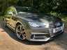 USED 2016 16 AUDI A4 AVANT 2.0 TDI S line Quattro Estate 5dr Diesel S Tronic Euro 6 (s/s) (190 ps//QUATTRO Euro 6 WITH ONLY 58,000 MILES//DAYTONA GREY METALLIC WITH BLACK HALF LEATHER//TECHNOLOGY PACKAGE//AUDI PHONE BOX WITH WIRELESS CHARGING//WIDE SCREEN SATELLITE NAVIGATION//HEATED FRONT SEATS// COLOUR DIS, ELECTRIC FOLDING AUTO DIMMING DOOR MIRRORS WITH KERB VIEW, LED LIGHTS HEADLIGHTS WITH DYNAMIC REAR AND FRONT INDICATORS. RARE QUATTRO CAR WITH AN EXCELLENT SERVICE HISTORY//AUTO GEARBOX OIL // CAMBELT // WATERPUMP RECENTLY RENEWED//ULEZ COMPLIANT\\ QUATTRO Euro 6 WITH 58,000 MILES FINISHED IN DAYTONA GREY METALLIC WITH BLACK HALF LEATHER, TECHNOLOGY PACKAGE, AUDI PHONE BOX WITH WIRELESS CHARGING, WIDE SCREEN SATELLITE NAVIGATION, HEATED FRONT SEATS, 4 WAY LUMBAR SUPPORT, COLOUR DIS, ELECTRIC FOLDING AUTO DIMMING DOOR MIRRORS WITH KERB VIEW, LED LIGHTS HEADLIGHTS WITH DYNAMIC REAR AND FRONT INDICATORS. RARE QUATTRO CAR WITH AN EXCELLENT SERVICE HISTORY//AUTO GEARBOX OIL // CAMBELT // WATERPUMP RECENTLY RENEWED