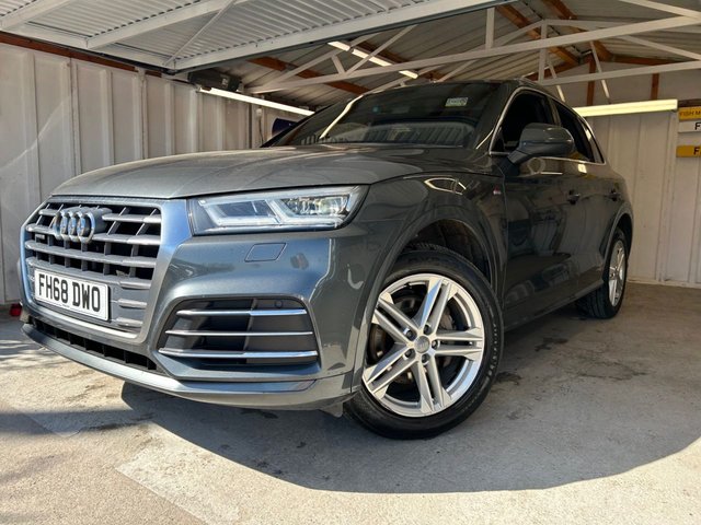 2019 AUDI Q5 2.0 TDI 40 S line SUV 5dr Diesel S Tronic quattro Euro 6 (s/s) (190 ps)+1 OWNER+HISTORY+2 KEYS+TECH PACK+DIGITAL DASH+MEDIA+NAVIGATION+HALF LEATHER SPORTS SEATS+4X4 2 KEYS+1 OWNER FROM NEW+ALLOYS+HISTORY+HALF LEATHER SEATS+CLIMATE+DIGITAL DASH+PRIVACY+TECH PACK+PARK CONTROL+BLUETOOTH+MEDIA+NAV+HEATED FRONT SEATS+CRUISE+HPI CLEAR