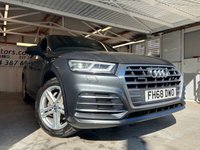 USED 2019 AUDI Q5 2.0 TDI 40 S line SUV 5dr Diesel S Tronic quattro Euro 6 (s/s) (190 ps)+1 OWNER+HISTORY+2 KEYS+TECH PACK+DIGITAL DASH+MEDIA+NAVIGATION+HALF LEATHER SPORTS SEATS+4X4 2 KEYS+1 OWNER FROM NEW+ALLOYS+HISTORY+HALF LEATHER SEATS+CLIMATE+DIGITAL DASH+PRIVACY+TECH PACK+PARK CONTROL+BLUETOOTH+MEDIA+NAV+HEATED FRONT SEATS+CRUISE+HPI CLEAR