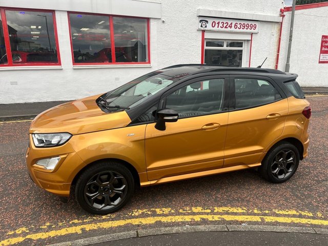 2020 69 FORD ECOSPORT 1.0T EcoBoost GPF ST-Line SUV 5dr Petrol Manual Euro 6 (s/s) (140 ps) NOW FOR SOMETHING A LITTLE DIFFERENT+FINISHED IN STRIKING YELLOW PAINT+SUPER LOW MILEAGE+ONLY 2 FORMER KEEPERS+SERVICE HISTORY+HALF LEATHER INTERIOR+SATELLITE NAVIGATION+PARK ASSIST+CLIMATE CONTROL+17 INCH ALLOY WHEELS+COST NEW &pound;21125 MAKING THIS USED VEHICLE OUTSTANDING VALUE AT OUR LOW PRICE+1 FULL YEARS MOT PRIOR TO COLLECTION+CALL NOW TO SPEAK WITH OUR EXPERIENCED SALES TEAM AND ARRANGE A VIEWING+DONT MISS OUT, THIS WONT HANG AROUND FOR LONG!!!!!!!!!!!!!!!!!!!!!!!!!!!!!!!!!!!!