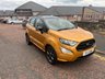USED 2020 69 FORD ECOSPORT 1.0T EcoBoost GPF ST-Line SUV 5dr Petrol Manual Euro 6 (s/s) (140 ps) NOW FOR SOMETHING A LITTLE DIFFERENT+FINISHED IN STRIKING YELLOW PAINT+SUPER LOW MILEAGE+ONLY 2 FORMER KEEPERS+SERVICE HISTORY+HALF LEATHER INTERIOR+SATELLITE NAVIGATION+PARK ASSIST+CLIMATE CONTROL+17 INCH ALLOY WHEELS+COST NEW &pound;21125 MAKING THIS USED VEHICLE OUTSTANDING VALUE AT OUR LOW PRICE+1 FULL YEARS MOT PRIOR TO COLLECTION+CALL NOW TO SPEAK WITH OUR EXPERIENCED SALES TEAM AND ARRANGE A VIEWING+DONT MISS OUT, THIS WONT HANG AROUND FOR LONG!!!!!!!!!!!!!!!!!!!!!!!!!!!!!!!!!!!!