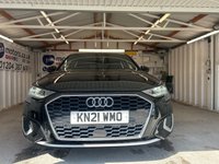 USED 2021 21 AUDI A3 1.0 TFSI 30 Sport Sportback 5dr Petrol Manual Euro 6 (s/s) (110 ps)+1 OWNER FROM NEW+FSH+2 KEYS+FULL LEATHER SEATS+APPS+MEDIA+DIGITAL COCKPIT+NAV+BLUETOOTH+ 2 KEYS+1 OWNER FROM NEW+FSH+FULL LEATHER SEATS+PARK CONTROL+NAV+CLIMATE+PRIVACY+BLUETOOTH+MEDIA+USB+AUX+DAB+ALLOYS+CRUISE+HPI CLEAR