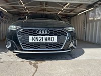 USED 2021 21 AUDI A3 1.0 TFSI 30 Sport Sportback 5dr Petrol Manual Euro 6 (s/s) (110 ps)+1 OWNER FROM NEW+FSH+2 KEYS+FULL LEATHER SEATS+APPS+MEDIA+DIGITAL COCKPIT+NAV+BLUETOOTH+ 2 KEYS+1 OWNER FROM NEW+FSH+FULL LEATHER SEATS+PARK CONTROL+NAV+CLIMATE+PRIVACY+BLUETOOTH+MEDIA+USB+AUX+DAB+ALLOYS+CRUISE+HPI CLEAR