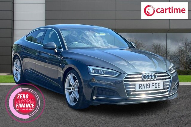View our Audi A5 2.0 TFSI 40 S line Sportback 5dr Petrol S Tronic Euro 6 (s/s) (190 ps) Media Display, Apple CarPlay / Android Auto, Heated Seats, DAB Digital Radio, 19-Inch Alloy Wheels