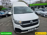 USED 2021 21 VOLKSWAGEN TRANSPORTER 2.0 TDI T30 Highline LWB in white with 64,000 miles, FSH, 1 owner, ULEZ compliant, 5-speed manual, A/C, Bluetooth & more! Plus VAT @ 20%! APPROVED CARS AND FINANCE ARE PLEASED TO OFFER THIS VOLKSWAGEN TRANSPORTER 2.0 TDI T30 HIGHLINE LWB IN WHITE WITH 64,000 MILES AND A FULL SERVICE HISTORY, 1 OWNER FROM NEW, ULEZ COMPLIANT EURO 6 DIESEL LWB HIGH ROOF PANEL VAN WITH A GREAT SPEC SUCH AS A 5 SPEED MANUAL GEARBOX, BLUETOOTH CONNECTIVITY, AIR CONDITIONING, CRUISE CONTROL, ELECTRIC MIRRORS, ELECTRIC WINDOWS, DAB RADIO, HEATED FRONT SCREEN, REAR PARKING SENSORS, DUAL PASSENGER SEAT, 16 INCH ALLOY WHEELS, 6.5 INCH TOUCHSCREEN DISPLAY AN