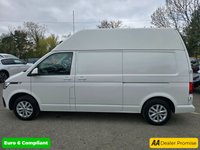 USED 2021 21 VOLKSWAGEN TRANSPORTER 2.0 TDI T30 Highline LWB in white with 64,000 miles, FSH, 1 owner, ULEZ compliant, 5-speed manual, A/C, Bluetooth & more! Plus VAT @ 20%! APPROVED CARS AND FINANCE ARE PLEASED TO OFFER THIS VOLKSWAGEN TRANSPORTER 2.0 TDI T30 HIGHLINE LWB IN WHITE WITH 64,000 MILES AND A FULL SERVICE HISTORY, 1 OWNER FROM NEW, ULEZ COMPLIANT EURO 6 DIESEL LWB HIGH ROOF PANEL VAN WITH A GREAT SPEC SUCH AS A 5 SPEED MANUAL GEARBOX, BLUETOOTH CONNECTIVITY, AIR CONDITIONING, CRUISE CONTROL, ELECTRIC MIRRORS, ELECTRIC WINDOWS, DAB RADIO, HEATED FRONT SCREEN, REAR PARKING SENSORS, DUAL PASSENGER SEAT, 16 INCH ALLOY WHEELS, 6.5 INCH TOUCHSCREEN DISPLAY AN