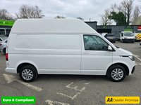 USED 2021 21 VOLKSWAGEN TRANSPORTER 2.0 TDI T30 Highline LWB in white with 64,000 miles, FSH, 1 owner, ULEZ compliant, 5-speed manual, A/C, Bluetooth & more! Plus VAT @ 20%! APPROVED CARS AND FINANCE ARE PLEASED TO OFFER THIS VOLKSWAGEN TRANSPORTER 2.0 TDI T30 HIGHLINE LWB IN WHITE WITH 64,000 MILES AND A FULL SERVICE HISTORY, 1 OWNER FROM NEW, ULEZ COMPLIANT EURO 6 DIESEL LWB HIGH ROOF PANEL VAN WITH A GREAT SPEC SUCH AS A 5 SPEED MANUAL GEARBOX, BLUETOOTH CONNECTIVITY, AIR CONDITIONING, CRUISE CONTROL, ELECTRIC MIRRORS, ELECTRIC WINDOWS, DAB RADIO, HEATED FRONT SCREEN, REAR PARKING SENSORS, DUAL PASSENGER SEAT, 16 INCH ALLOY WHEELS, 6.5 INCH TOUCHSCREEN DISPLAY AN