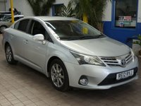 USED 2012 12 TOYOTA AVENSIS 2.0 D-4D T4 Saloon 4dr Diesel Manual Euro 5 (126 ps) REALLY NICE TIDY EXAMPLE PART LEATHER CRUISE CONTROL PARKING CAMERA POWER FOLDING DOOR MIRRORS PARKING SENSORS 3 OWNER FROM NEW