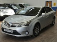 USED 2012 12 TOYOTA AVENSIS 2.0 D-4D T4 Saloon 4dr Diesel Manual Euro 5 (126 ps) REALLY NICE TIDY EXAMPLE PART LEATHER CRUISE CONTROL PARKING CAMERA POWER FOLDING DOOR MIRRORS PARKING SENSORS 3 OWNER FROM NEW