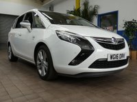 USED 2016 VAUXHALL ZAFIRA TOURER 1.4i Turbo SRi MPV 5dr Petrol Manual Euro 6 (140 ps) 7 SEATS LEATHER INTERIOR PARKING SENSORS 2 OWNER EXCELLENT SERVICE HISTORY