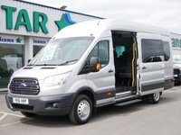 USED 2016 16 FORD TRANSIT 460 2.2 TDCI 125 BHP XLWB TREND 17 SEATER MINIBUS EURO 6 | AIR CON | STORAGE | 17 SEATS !