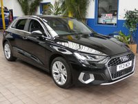 USED 2021 21 AUDI A3 1.4 TFSIe 40 Sport Sportback 5dr Petrol Plug-in Hybrid S Tronic Euro 6 (s/s) 13kWh (204 ps) SAT NAV LEATHER INTERIOR PARK SENSORS 1 OWNER EXCELLENT SERVICE HISTORY WARRANTY