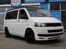 USED 2015 65 VOLKSWAGEN TRANSPORTER T28 TDI P/V STARTLINE Finished in WHITE. The list on this proffessional conversion is endless. Pop up roof (with double bed), Rock and Roll double Bed (Crash Tested), USB, B/TOOTH, Twin Hob, Sink, Water Storage, Fridge with Freeze compartment, Ambient Lighting, Side Bars, Awning Rail, 240 Hook up with split charger, Leisure battery, 20" Alloys, VW Embosed Leather type Seats, Side Windows, Roof Mattress, Park Sensors  and much more. Ready to roll in this low mileage conversion. Dealer Serviced