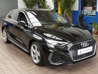 USED 2021 21 AUDI A3 1.4 TFSIe 40 S line Sportback 5dr Petrol Plug-in Hybrid S Tronic Euro 6 (s/s) 13kWh (204 ps) SAT NAV LEATHER PARKING SENSORS 1 OWNER SERVICE HISTORY WARRANTY