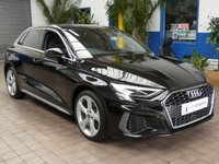 USED 2021 21 AUDI A3 1.4 TFSIe 40 S line Sportback 5dr Petrol Plug-in Hybrid S Tronic Euro 6 (s/s) 13kWh (204 ps) SAT NAV LEATHER PARKING SENSORS 1 OWNER SERVICE HISTORY WARRANTY