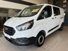USED 2019 19 FORD TRANSIT CUSTOM 2.0 300 EcoBlue Crew Van Double Cab 5dr Diesel Manual L2 H1 Euro 6 (6 Seat) (105 ps) 