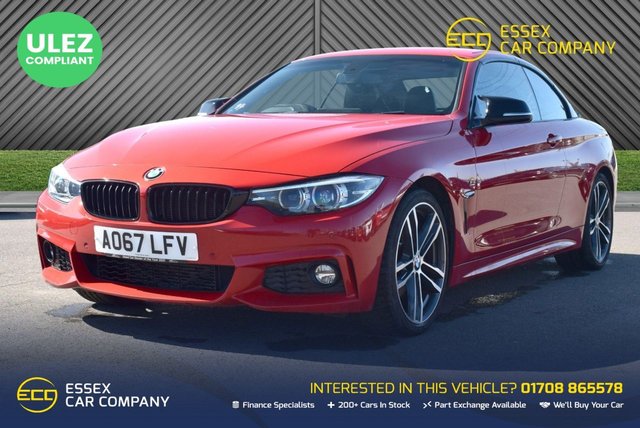 View our BMW 4 Series 2.0 420d M Sport Convertible 2dr Diesel Auto Euro 6 (s/s) (190 ps)