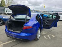 USED 2019 69 JAGUAR XE 2.0 D180 SE in blue with 58,500 miles, 1 owner, service history, Euro 6 ULEZ, automatic, full leather interior, sat nav, alloy wheels & more! APPROVED CARS AND FINANCE ARE PLEASED TO OFFER THIS JAGUAR XE 2.0 D180 SE SALOON IN BLUE WITH 58,500 MILES AND A SERVICE HISTORY, 1 OWNER FROM NEW, ULEZ COMPLIANT EURO 6 DIESEL ENGINE WITH A GREAT SPEC SUCH AS A FULLY AUTOMATIIC GEARBOX, FULL LEATHER INTERIOR, SAT NAV, AIR CONDITIONING, HEATED SEATS, REAR CAMERA, 10 INCH TOUCHSCREEN DISPLAY, 18 INCH ALLOY WHEELS, ANDROID AUTO AND APPLE CARPLAY, CRUISE CONTROL, DAB RADIO  AND MUCH MUCH MORE!    FOR FURTHER INFORMATION REGARDING THIS VEHICLE PLEAS