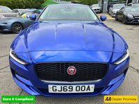 USED 2019 69 JAGUAR XE 2.0 D180 SE in blue with 58,500 miles, 1 owner, service history, Euro 6 ULEZ, automatic, full leather interior, sat nav, alloy wheels & more! APPROVED CARS AND FINANCE ARE PLEASED TO OFFER THIS JAGUAR XE 2.0 D180 SE SALOON IN BLUE WITH 58,500 MILES AND A SERVICE HISTORY, 1 OWNER FROM NEW, ULEZ COMPLIANT EURO 6 DIESEL ENGINE WITH A GREAT SPEC SUCH AS A FULLY AUTOMATIIC GEARBOX, FULL LEATHER INTERIOR, SAT NAV, AIR CONDITIONING, HEATED SEATS, REAR CAMERA, 10 INCH TOUCHSCREEN DISPLAY, 18 INCH ALLOY WHEELS, ANDROID AUTO AND APPLE CARPLAY, CRUISE CONTROL, DAB RADIO  AND MUCH MUCH MORE!    FOR FURTHER INFORMATION REGARDING THIS VEHICLE PLEAS