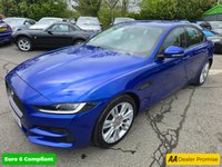 USED 2019 69 JAGUAR XE 2.0 D180 SE in blue with 58,500 miles, 1 owner, service history, Euro 6 ULEZ, automatic, full leather interior, sat nav, alloy wheels & more! APPROVED CARS AND FINANCE ARE PLEASED TO OFFER THIS JAGUAR XE 2.0 D180 SE SALOON IN BLUE WITH 58,500 MILES AND A SERVICE HISTORY, 1 OWNER FROM NEW, ULEZ COMPLIANT EURO 6 DIESEL ENGINE WITH A GREAT SPEC SUCH AS A FULLY AUTOMATIIC GEARBOX, FULL LEATHER INTERIOR, SAT NAV, AIR CONDITIONING, HEATED SEATS, REAR CAMERA, 10 INCH TOUCHSCREEN DISPLAY, 18 INCH ALLOY WHEELS, ANDROID AUTO AND APPLE CARPLAY, CRUISE CONTROL, DAB RADIO  AND MUCH MUCH MORE!    FOR FURTHER INFORMATION REGARDING THIS VEHICLE PLEAS