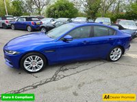 USED 2019 69 JAGUAR XE 2.0 D180 SE in blue with 58,500 miles, 1 owner, service history, Euro 6 ULEZ, automatic, full leather interior, sat nav, alloy wheels & more! APPROVED CARS AND FINANCE ARE PLEASED TO OFFER THIS JAGUAR XE 2.0 D180 SE SALOON IN BLUE WITH 58,500 MILES AND A SERVICE HISTORY, 1 OWNER FROM NEW, ULEZ COMPLIANT EURO 6 DIESEL ENGINE WITH A GREAT SPEC SUCH AS A FULLY AUTOMATIIC GEARBOX, FULL LEATHER INTERIOR, SAT NAV, AIR CONDITIONING, HEATED SEATS, REAR CAMERA, 10 INCH TOUCHSCREEN DISPLAY, 18 INCH ALLOY WHEELS, ANDROID AUTO AND APPLE CARPLAY, CRUISE CONTROL, DAB RADIO  AND MUCH MUCH MORE!    FOR FURTHER INFORMATION REGARDING THIS VEHICLE PLEAS