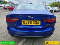 USED 2019 69 JAGUAR XE 2.0 D180 SE in blue with 58,500 miles, 1 owner, service history, Euro 6 ULEZ, automatic, full leather interior, sat nav, alloy wheels & more! APPROVED CARS AND FINANCE ARE PLEASED TO OFFER THIS JAGUAR XE 2.0 D180 SE SALOON IN BLUE WITH 58,500 MILES AND A SERVICE HISTORY, 1 OWNER FROM NEW, ULEZ COMPLIANT EURO 6 DIESEL ENGINE WITH A GREAT SPEC SUCH AS A FULLY AUTOMATIIC GEARBOX, FULL LEATHER INTERIOR, SAT NAV, AIR CONDITIONING, HEATED SEATS, REAR CAMERA, 10 INCH TOUCHSCREEN DISPLAY, 18 INCH ALLOY WHEELS, ANDROID AUTO AND APPLE CARPLAY, CRUISE CONTROL, DAB RADIO  AND MUCH MUCH MORE!    FOR FURTHER INFORMATION REGARDING THIS VEHICLE PLEAS