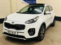 USED 2017 17 KIA SPORTAGE 2.0 CRDi GT-Line S SUV 5 Door Diesel Automatic AWD Euro 6 (182 bhp) ULEZ EURO 6 1 PREVIOUS OWNER