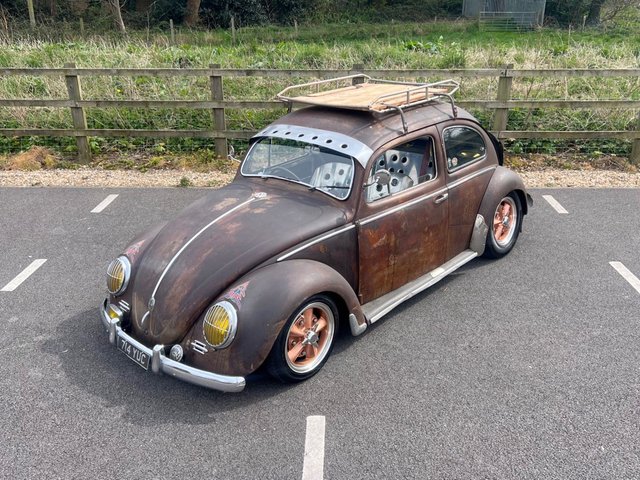 1957 Volkswagen Beetle Supercharged 1584cc // Air Ride // Oval safari window // px swap
