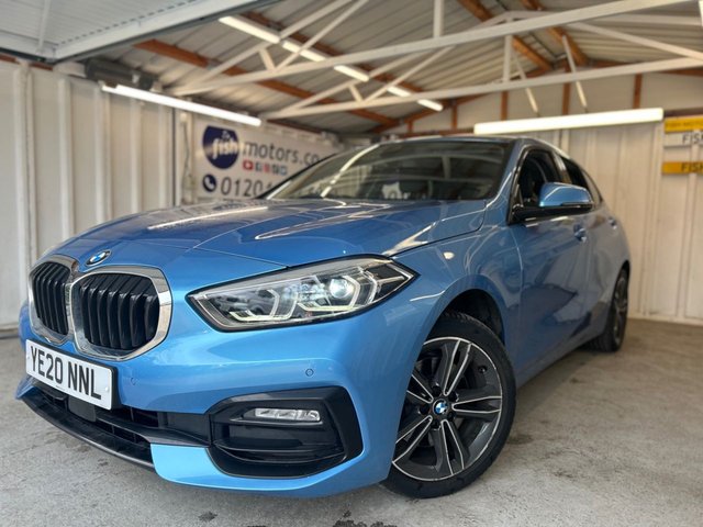 2020 20 BMW 1 SERIES 1.5 116d Sport Hatchback 5dr Diesel Manual Euro 6 (s/s) (116 ps)+2 KEYS+1 FORMER KEEPER+FSH+NAV 2 KEYS+1 FORMER KEEPER+FSH+NAV+HALF LEATHER SEATS+PRIVACY+MEDIA+SUN PROTECTION GLASS+BLUETOOTH+COMFORT PACK+TECH PACK+ALLOYS+CRUISE+CLIMATE+PARKING SENSORS+HPI CLEAR