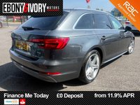 USED 2017 17 AUDI A4 AVANT 2.0 TDI ultra S line Estate 5dr Diesel Manual Euro 6 (s/s) (190 ps) FULL SERVICE HISTORY, 2 KEYS, BOOK PACK, FRESH SERVICE + 1YR MOT WITHIN THE SALE