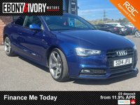 USED 2014 14 AUDI A5 2.0 TDI Black Edition Coupe 2dr Diesel S Tronic quattro Euro 5 (s/s) (177 ps) FULL SERVICE HISTORY INCLUDING TIMING BELT + WATER PUMP CHANGE @60K, 2 KEYS, BOOK PACK, FRESH SERVICE + 1YR MOT WITHIN THE SALE