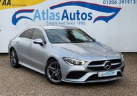 USED 2021 21 MERCEDES-BENZ CLA 1.3 CLA180 AMG Line Coupe 4dr Petrol 7G-DCT Euro 6 (s/s) (136 ps) AUTOMATIC, Apple Car Play, Wireless Charging, Heated Leather Seats, Reverse Camera, Sat Nav, 18" AMG Alloy Wheels, Front & Rear Park Control, Dual Climate Control, Cruise Control, Bluetooth Phone Prep, DAB Radio