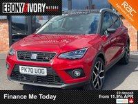 USED 2021 70 SEAT ARONA 1.0 TSI FR Sport SUV 5dr Petrol Manual Euro 6 (s/s) (110 ps) 1 OWNER FROM NEW, FULL SERVICE HISTORY, 2 KEYS, BOOK PACK, FRESH SERVICE + 1YR MOT WITHIN THE SALE