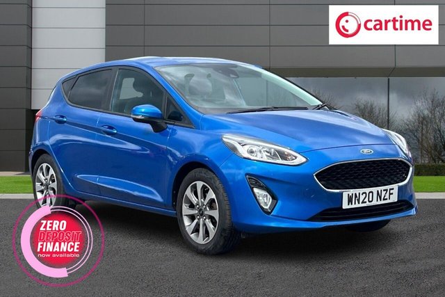 View our Ford Fiesta 1.1 Ti-VCT Trend Hatchback 5dr Petrol Manual Euro 6 (s/s) (75 ps) 6.5in Touchscreen, Apple CarPlay / Android Auto, Heated Windscreen, DAB / Bluetooth, 16in Alloys