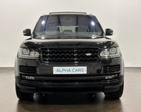 USED 2017 17 LAND ROVER RANGE ROVER 3.0 TD V6 Autobiography SUV 5dr Diesel Auto 4WD Euro 6 (s/s) (258 ps) Striking Santorini black, Premium Ebony Leather, Soft Close Doors, Electrically Deployable Towbar, Sliding Glass Roof, Head Up Display, Rear Screen Entertainment, 4 zone Climate,