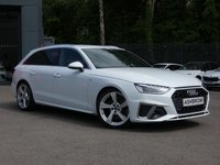 USED 2023 23 AUDI A4 AVANT 2.0 TFSI 35 S Line 5d S Tronic 150 S/S VIRTUAL COCKPIT, REAR VIEW CAMERA, SAT NAV, HEATED FRONT SEATS, APPLE CAR PLAY & ANDROID AUTO, 19 INCH ALLOYS, ELECTRIC BOOT, DAB RADIO, CRUISE CONTROL & SPEED LIMITER, KEYLESS START, BLUETOOTH, FRONT & REAR PARKING SENSORS, ELECTRIC FOLDING MIRRORS, PRIVACY GLASS, ROOF RAILS, S TRONIC AUTOMATIC GEARBOX, LEATHER ALCANTARA, SPORT SEATS, CLIMATE CONTROL, LIGHT & RAIN SENSORS, DRIVE SELECT, TIPTRONIC MULTIFUNCTION STEERING WHEEL, AUTO HOLD, ISO FIX, FOLDING REAR SEATS, 1 OWNER, SERVICE HISTORY