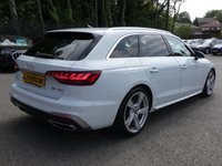 USED 2023 23 AUDI A4 AVANT 2.0 TFSI 35 S Line 5d S Tronic 150 S/S VIRTUAL COCKPIT, REAR VIEW CAMERA, SAT NAV, HEATED FRONT SEATS, APPLE CAR PLAY & ANDROID AUTO, 19 INCH ALLOYS, ELECTRIC BOOT, DAB RADIO, CRUISE CONTROL & SPEED LIMITER, KEYLESS START, BLUETOOTH, FRONT & REAR PARKING SENSORS, ELECTRIC FOLDING MIRRORS, PRIVACY GLASS, ROOF RAILS, S TRONIC AUTOMATIC GEARBOX, LEATHER ALCANTARA, SPORT SEATS, CLIMATE CONTROL, LIGHT & RAIN SENSORS, DRIVE SELECT, TIPTRONIC MULTIFUNCTION STEERING WHEEL, AUTO HOLD, ISO FIX, FOLDING REAR SEATS, 1 OWNER, SERVICE HISTORY