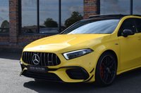 USED 2021 21 MERCEDES-BENZ A-CLASS 2.0 A45 AMG S Plus Hatchback 5dr Petrol 8G-DCT 4MATIC+ Euro 6 (s/s) (421 ps) PAN ROOF / AERO PACK / BUCKETS