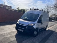 USED 2018 18 PEUGEOT BOXER 2.0 BlueHDi 335 Professional Panel Van 5dr Diesel Manual L2 H2 Euro 6 (130 ps) SAT NAV, ALUMINIUM SILVER